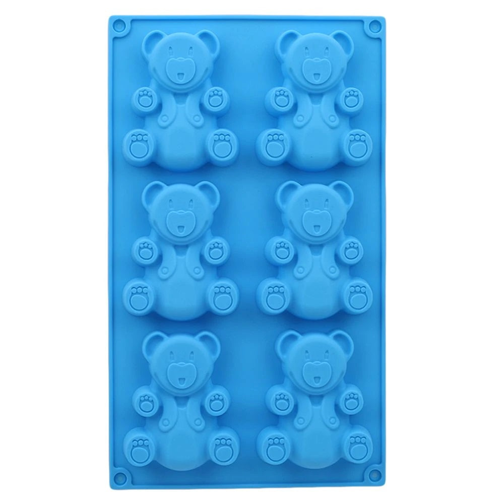 Silicone mold for teddy bear cookies