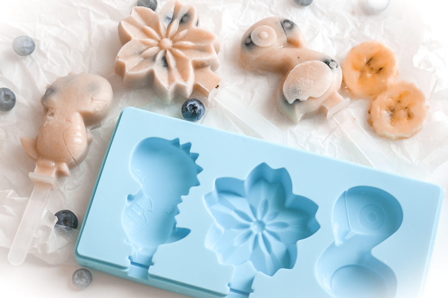 Silicone mold for popsicles