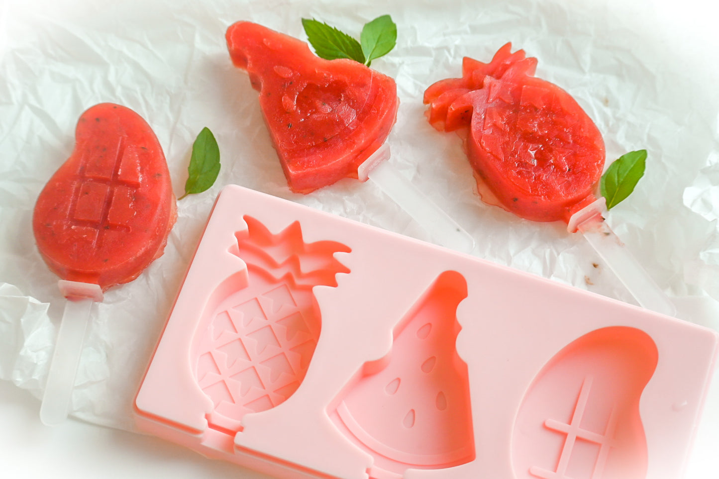 Silicone mold for popsicles