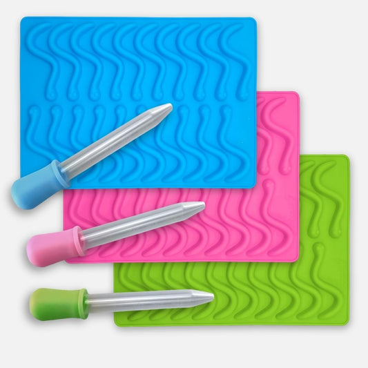 Forma na cukríky s pipetou - Hadíky