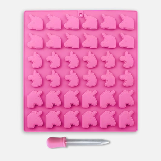 Forma na cukríky s pipetou - Jednorožce