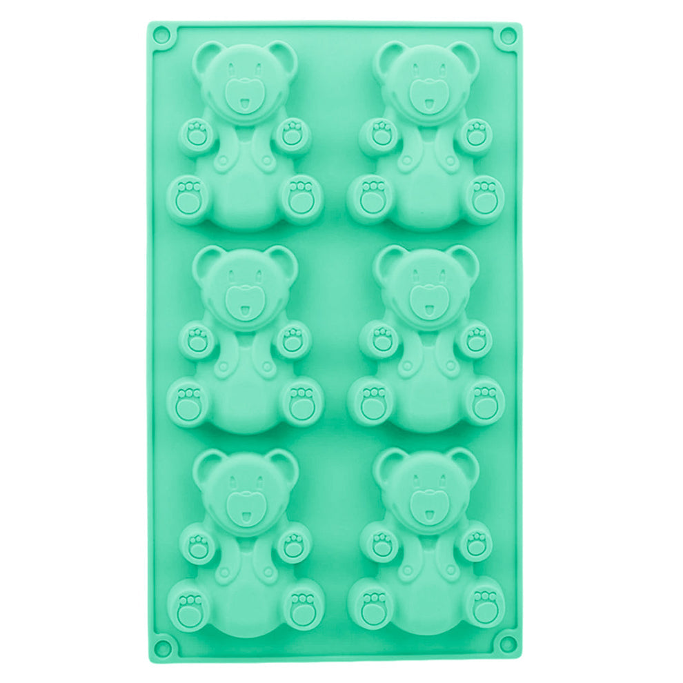 Silicone mold for teddy bear cookies