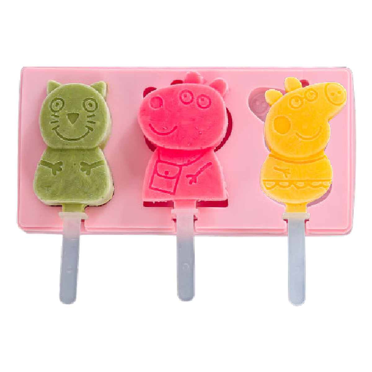 Silicone mold for popsicles