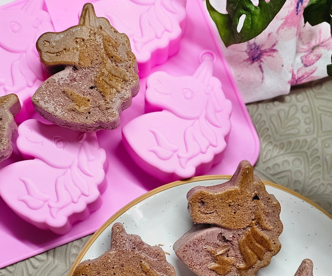 Ružové piškótové jednorožce