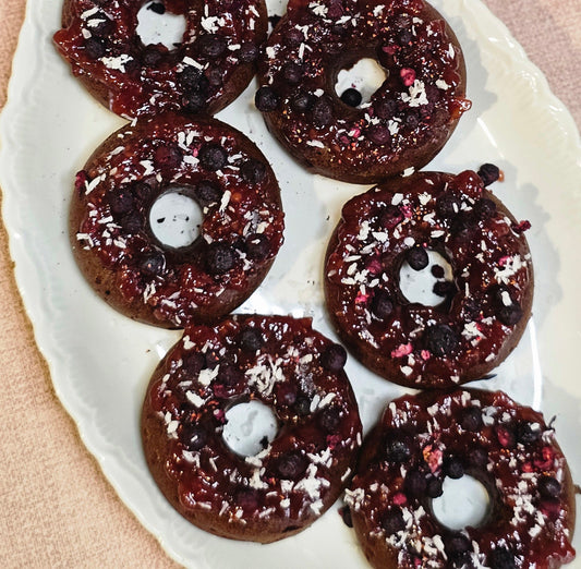 Vláčne čokoládové brownies donuty