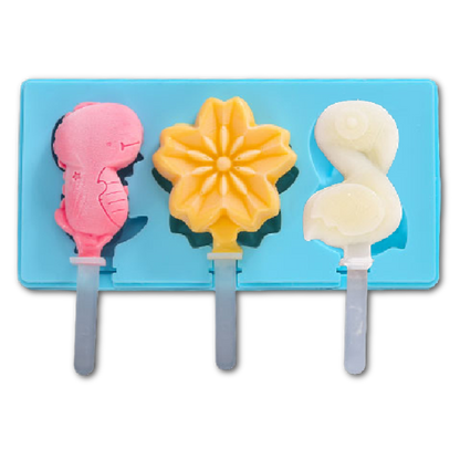 Silicone mold for popsicles