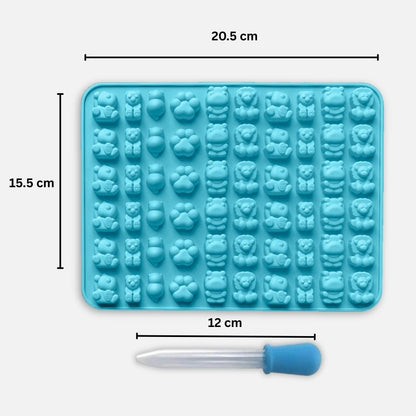 Forma na cukríky s pipetou - Zvieratká