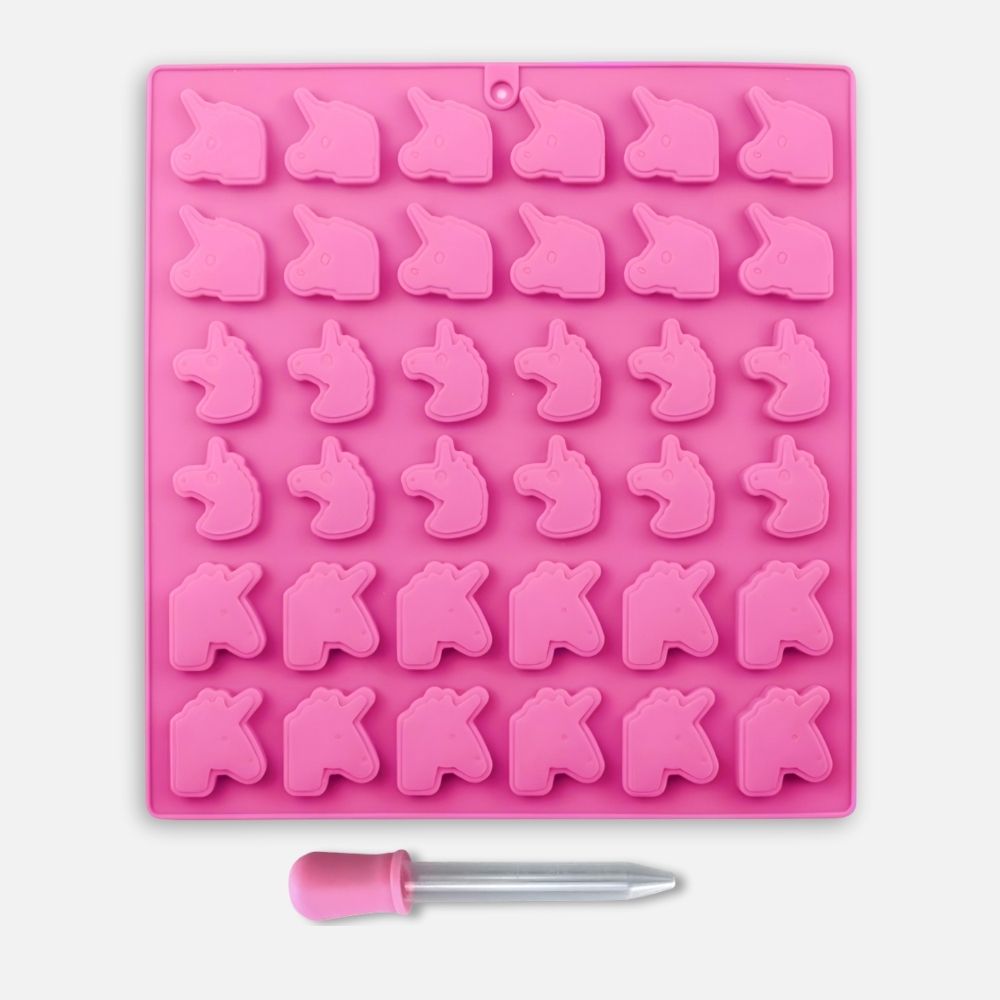 Forma na cukríky s pipetou - Jednorožce