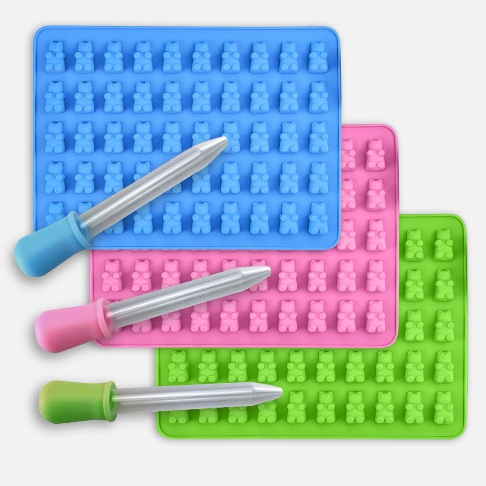 Forma na cukríky s pipetou - Medvedíci