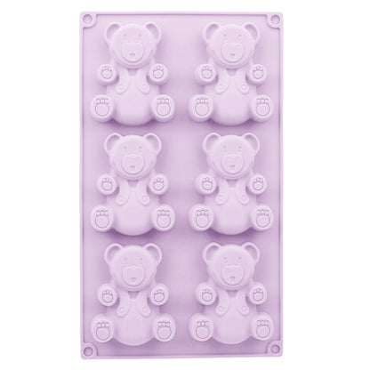 Silicone mold for teddy bear cookies