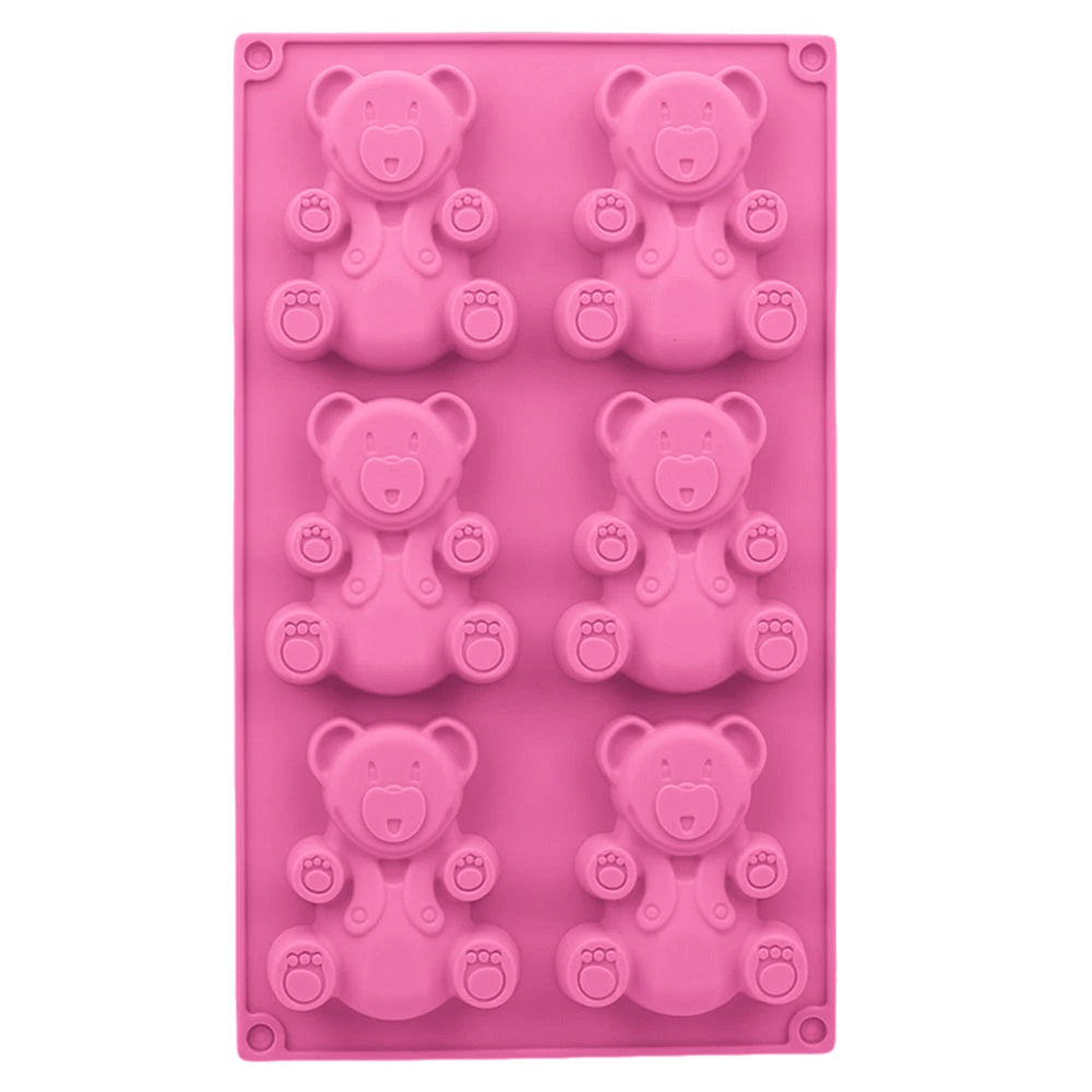 Silicone mold for teddy bear cookies