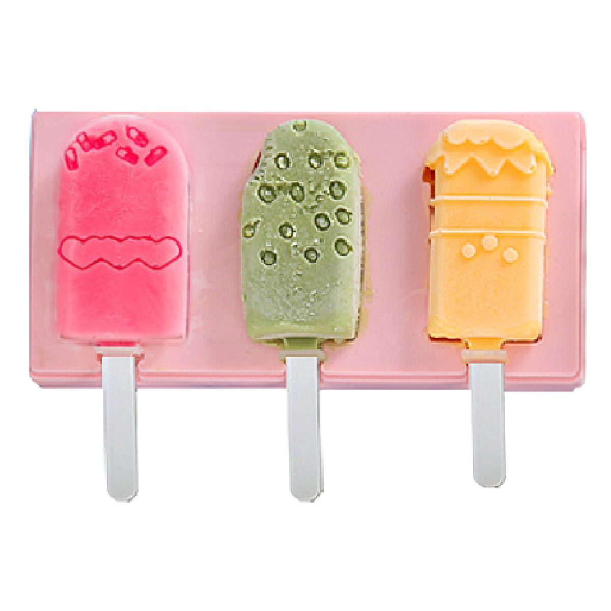 Silicone mold for popsicles